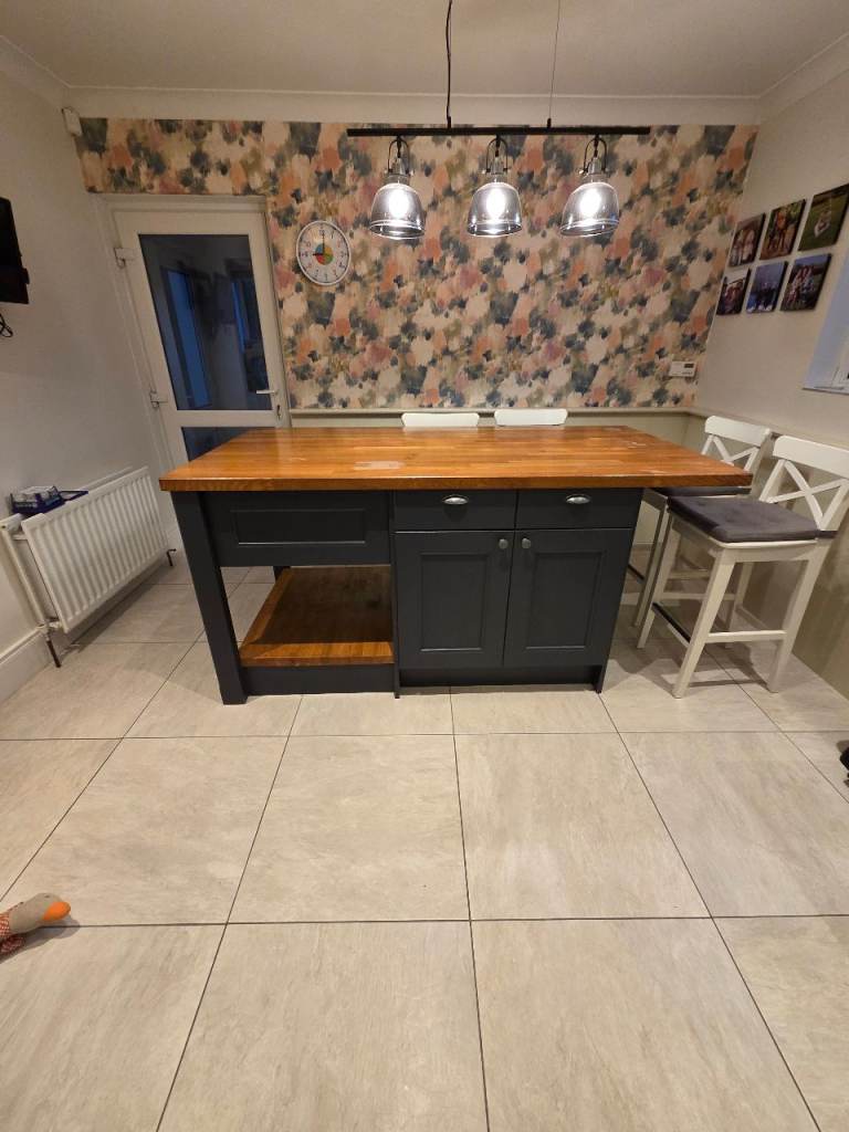 Premiun Oak Kitchen Island 