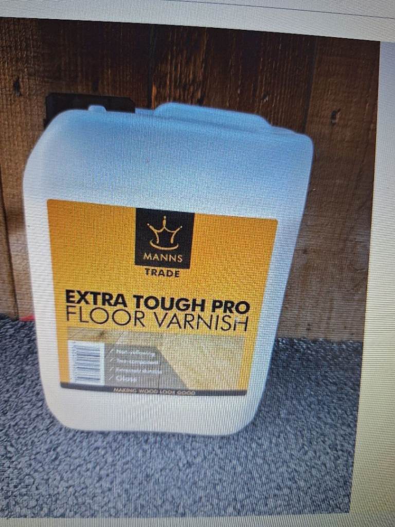 Manns Trade Extra Tough Pro Floor Varnish 5 Litre Gloss 