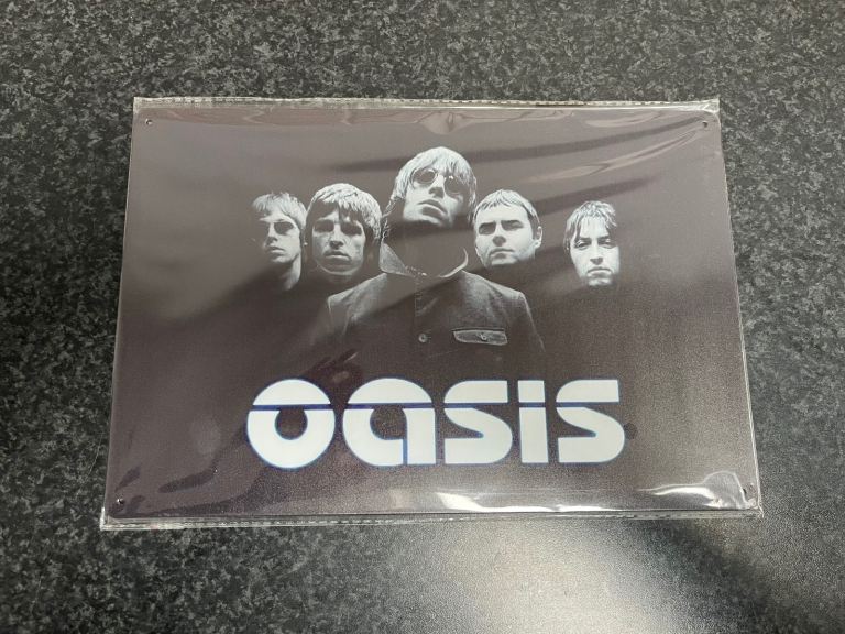 Vintage Style Sign Metal 30cm x 20cm Brand New, Oasis Man/Women Cave.