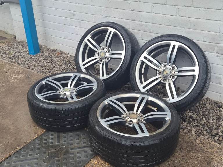 🌟Bmw 1/3 Series 18 inch 5x120 alloy wheels with TYRES 7m++ 