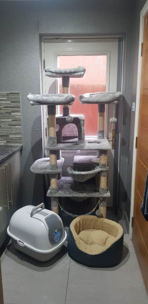 Cat Tree with Bed and Litter