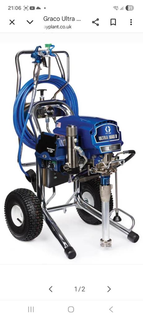Graco ULTRA MAX II 695 PROCONTRACTOR, 110V UK AIRLES PAINT SPRAYER