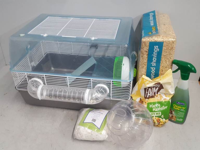 Hamster Cage with Extras