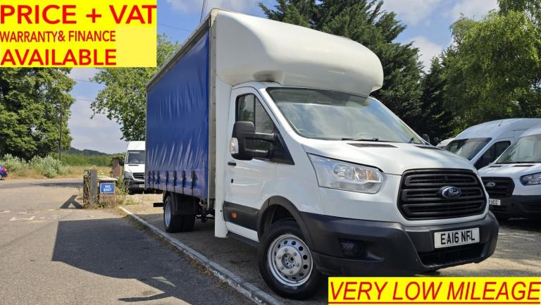 2016 Ford Transit 2.2 TDCi 350 RWD HEAVY L4 CURTAIN SIDE TAIL LIFT CHASSIS CAB Diesel Manual