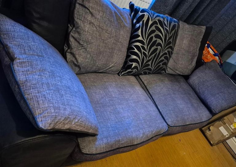 image for Grey 3 seater sofa, can deliver locally 