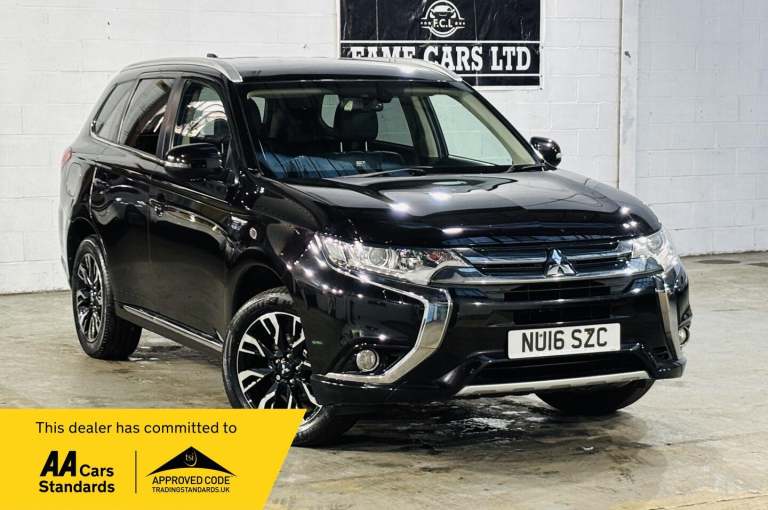 2016 Mitsubishi Outlander 2.0h 12kWh GX3h CVT 4WD Euro 6 (s/s) 5dr ESTATE Petrol/Electric Hybrid ...