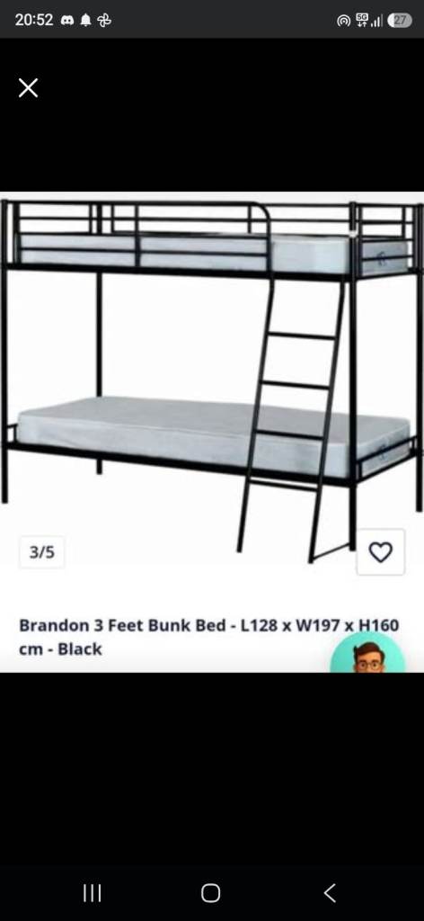 Metal bunk beds 