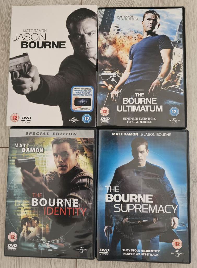The Bourne Collection DVD Set - Identity, Supremacy, Ultimatum, Jason Bourne