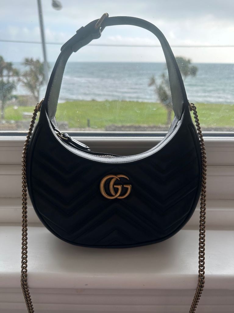 Gucci half moon GG marmont bag