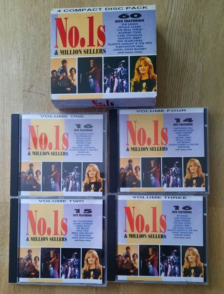 NO. 1s & Million Sellers 4 Compact Discs Pack 60 Hits Various Artists CD Album