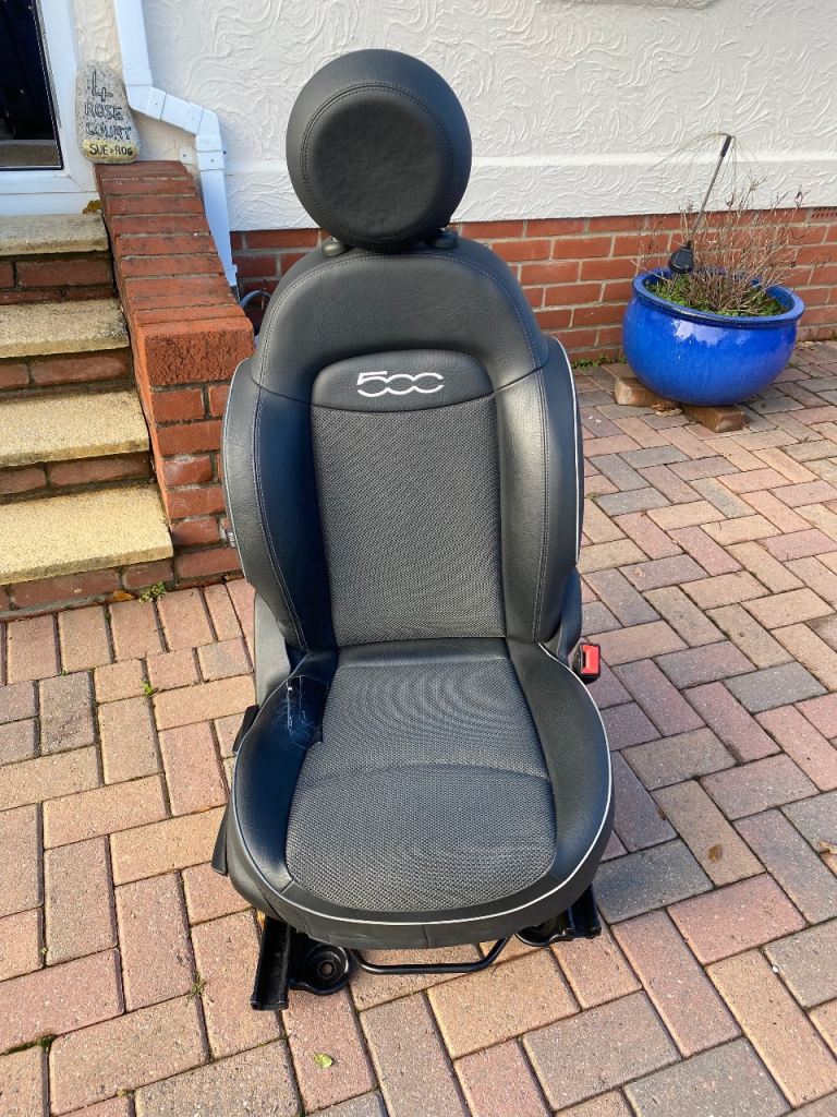 Fiat 500X leather drivers seat.