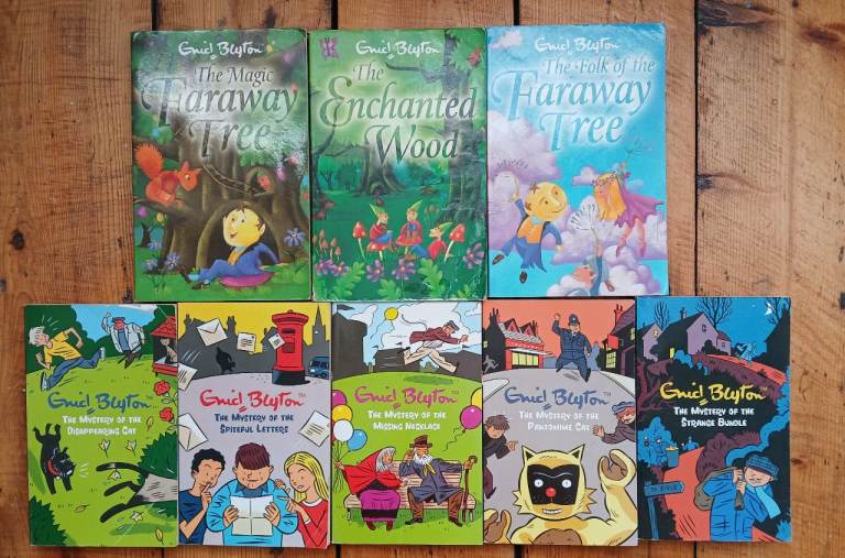 Bundle of 8 Enid Blyton children's books - Faraway Tree & Mysteries series