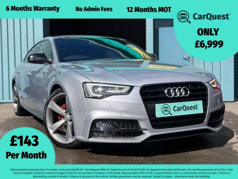 2015 Audi A5 2.0 A5 Sportback TDI Black Edition + 5dr Coupe Diesel Manual