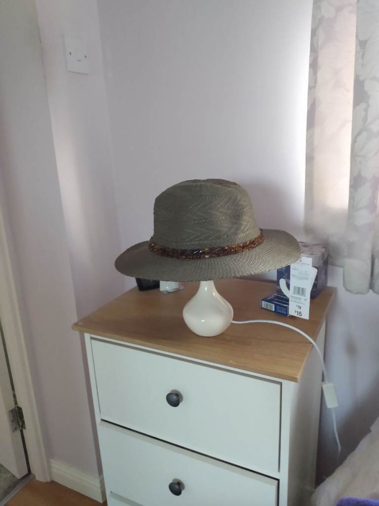 New Straw Hat - Green, Brand New