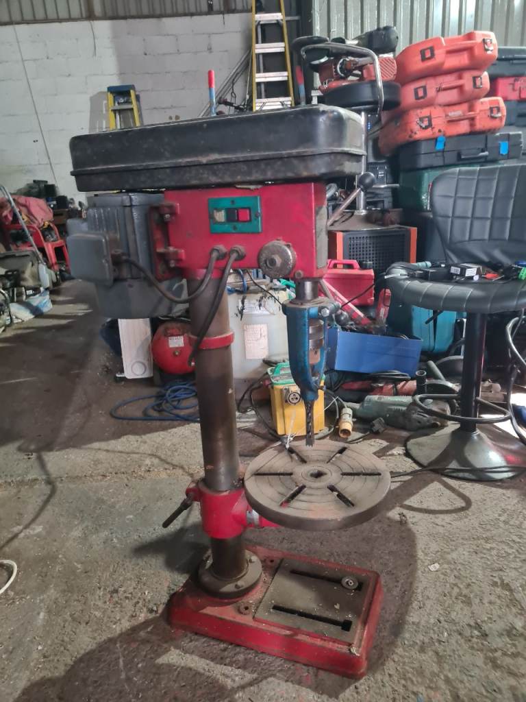 Heavy Duty Drill Press RDM-80A – Red, good Condition