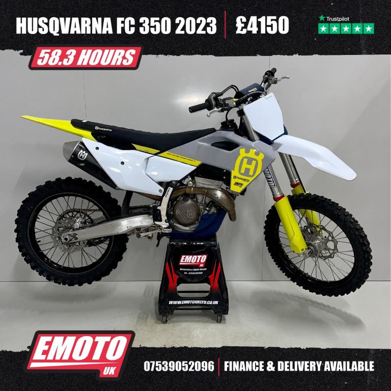 HUSQVARNA FC 350 2023 Motocross Bike 58 Hrs 250cc @EmotoUK - Finance Available