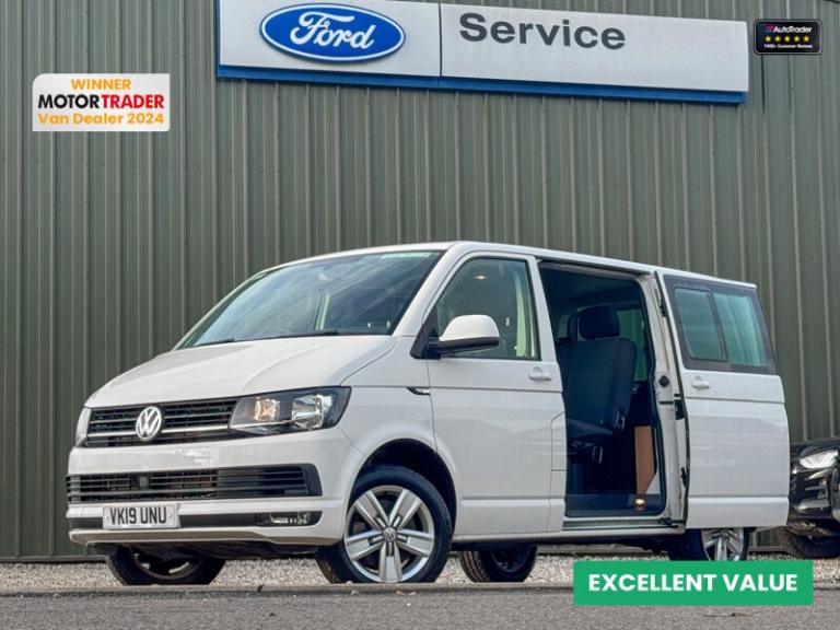 2019 Volkswagen Transporter Crew Cab SWB T32 Tdi Kombi Highline Air Con Nav Sensors EURO 6 NO VAT...