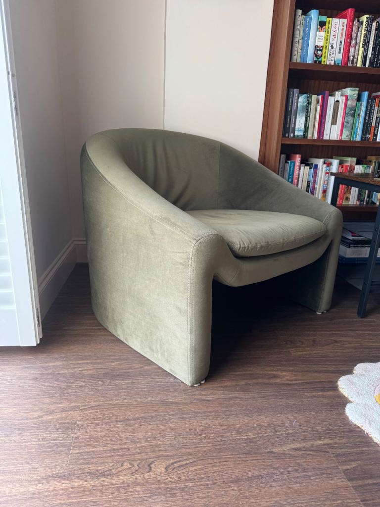 Made Shona Arm Chair Green (pair) *REDUCED*