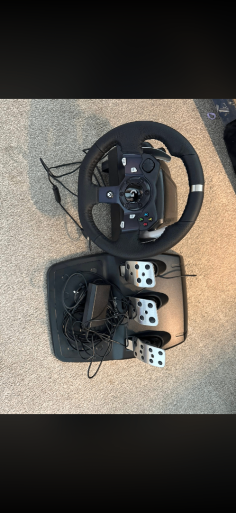 Logitech steering wheel and pedals 