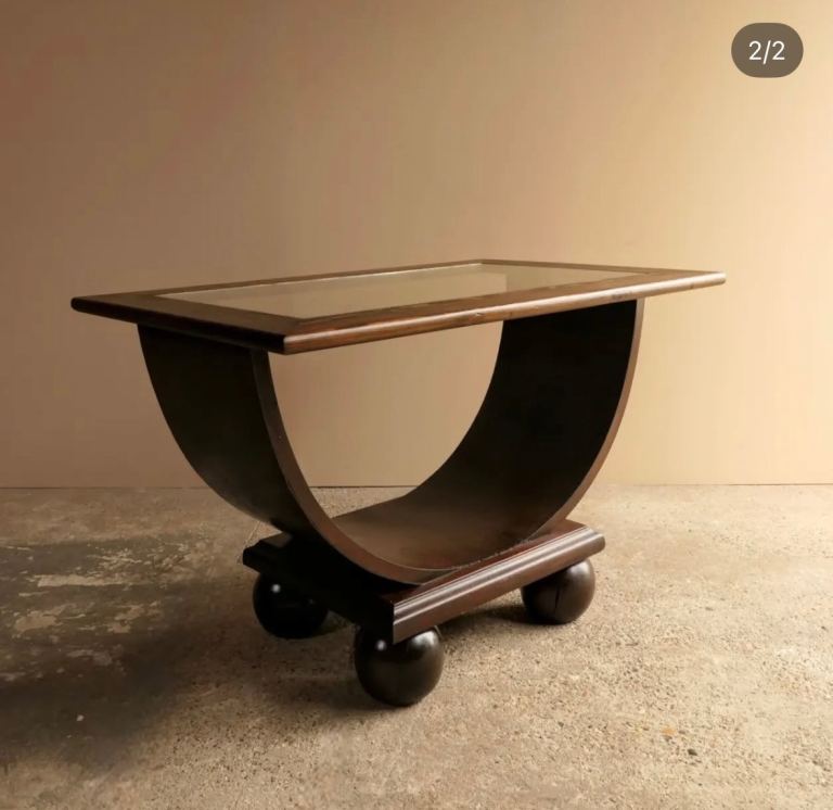 Antique French Art Deco Console Table