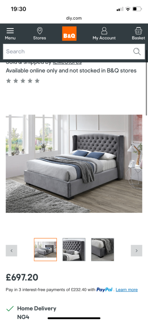 image for Dusk Double Ottoman bed 