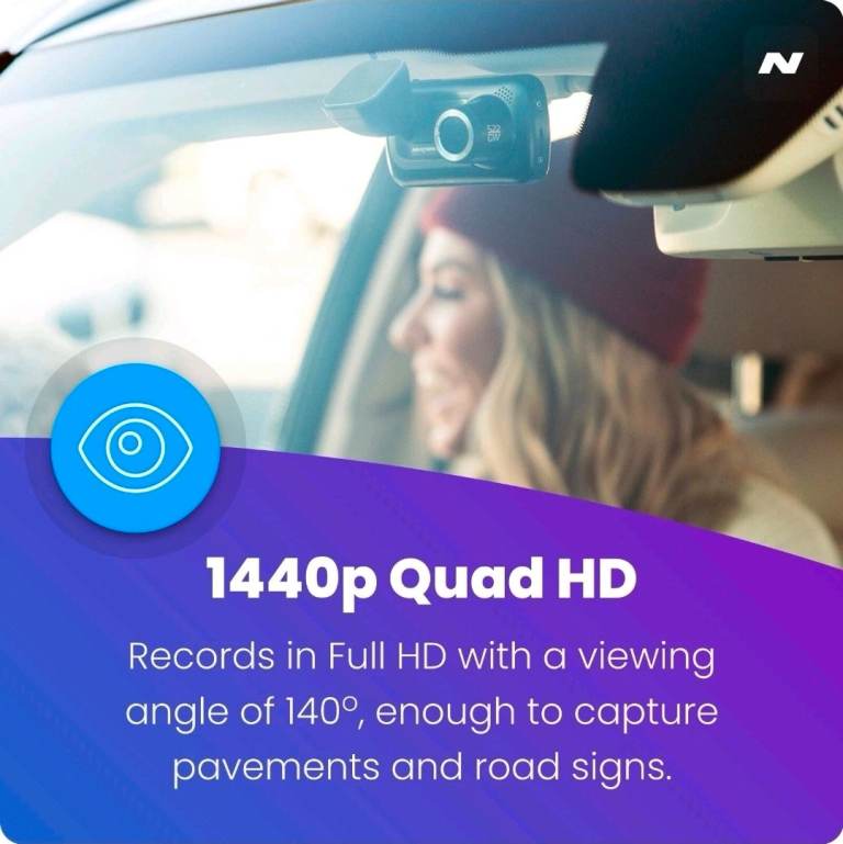 Nextbase 522GW Dash Cam 2K, 1440p/30fps, GPS. 