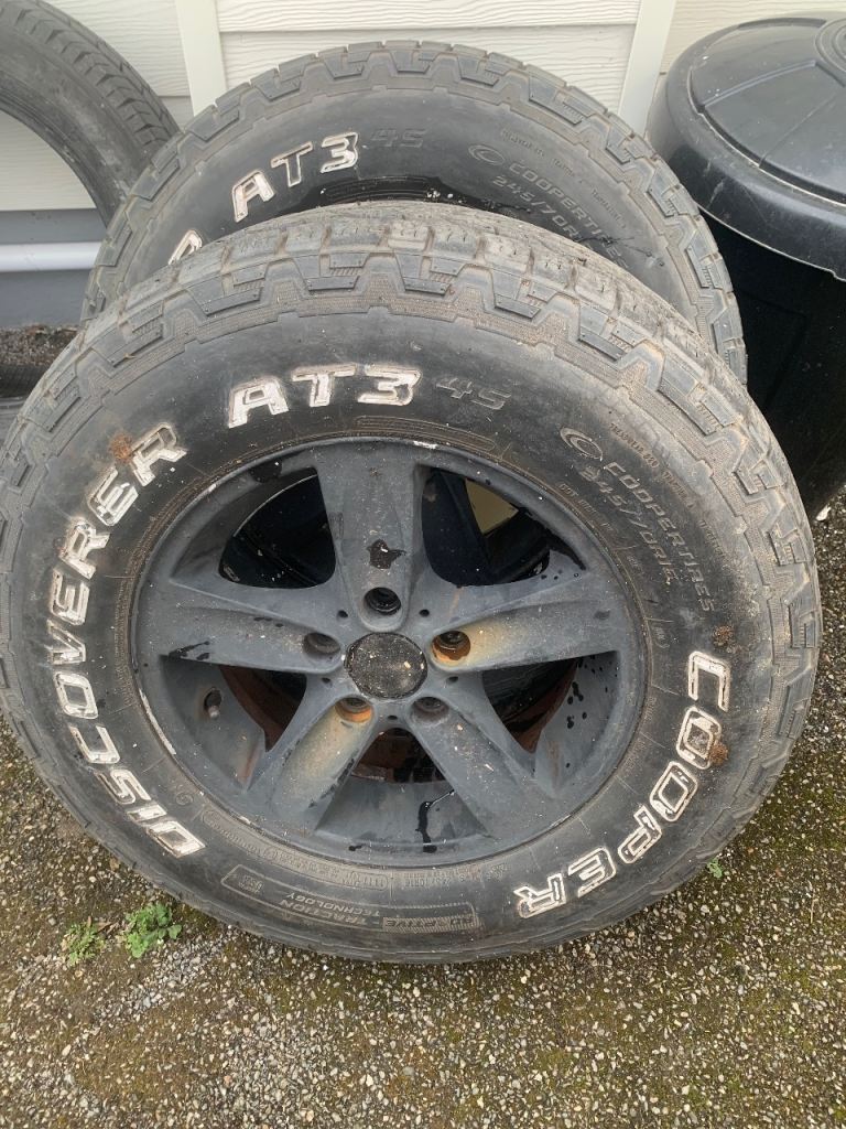 4 x cooper tyres and alloys 