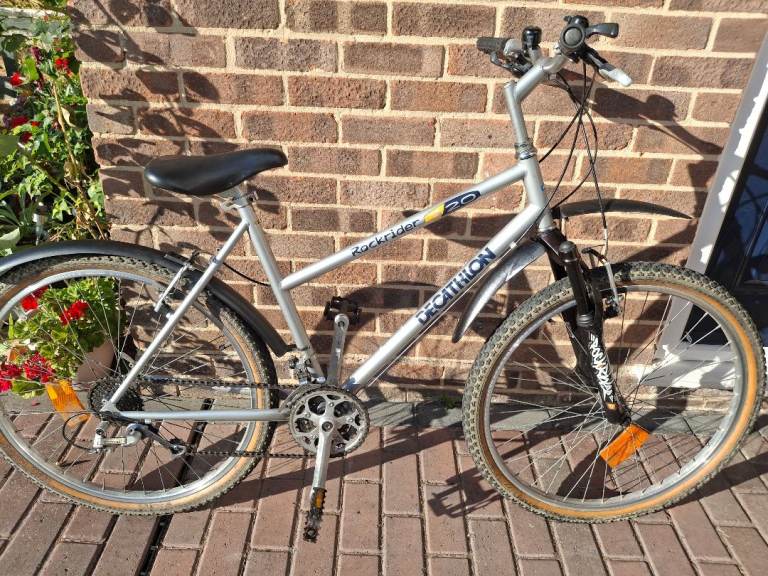  Girl's bike Decathlon Rockrider 20 Mountain Bike - Silver, Good Condition