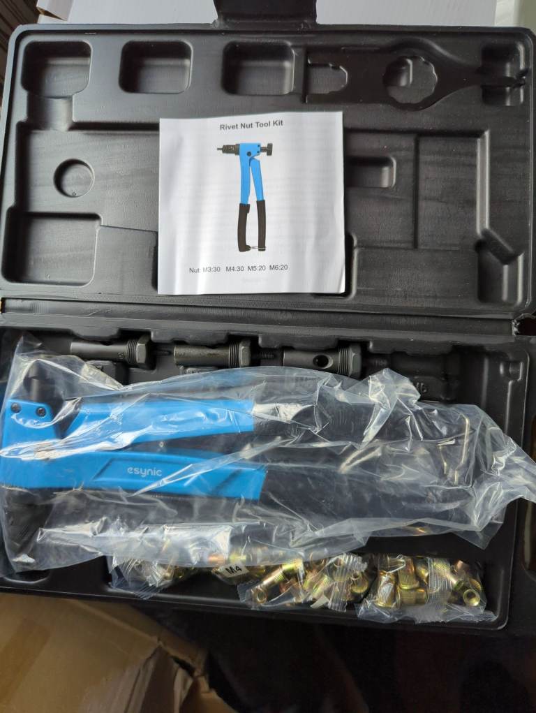 eSynic Rivet Nut Tool Professional Rivet Nut Gun 8 Inch