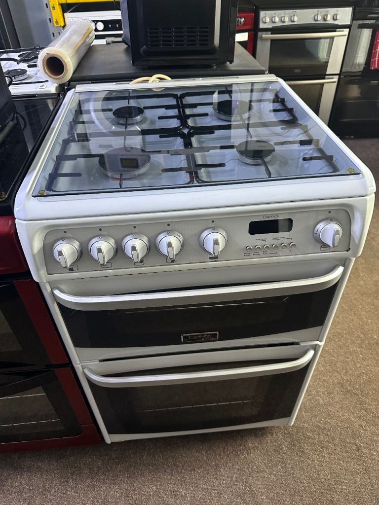 Canon white good condition 60cm gas cooker with oven and grill 