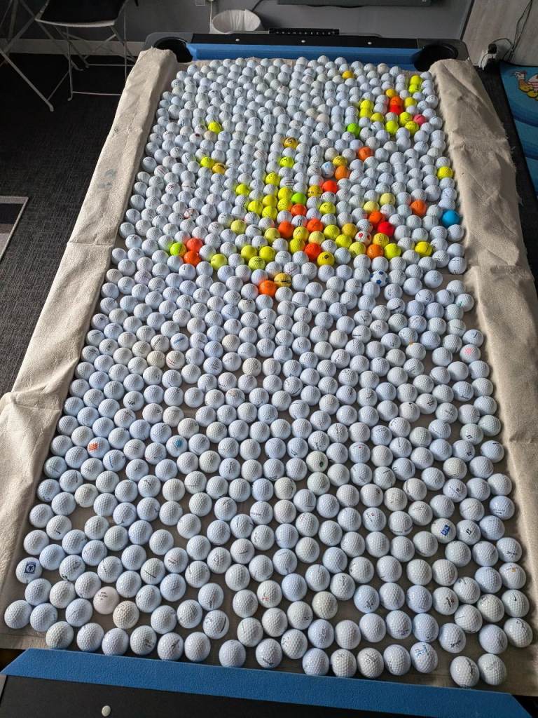 Large Quantity of Used Golf Balls – Various Colours