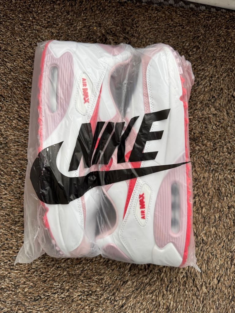 WHITE RED PINK NIKE AIR MAX 90