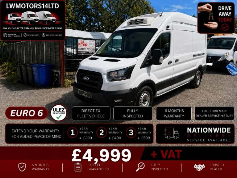 FORD TRANSIT 2.0 ECOBLUE LEADER L3H3 LWB THERMO KING FRIDGE FREEZER 2022 22 REG