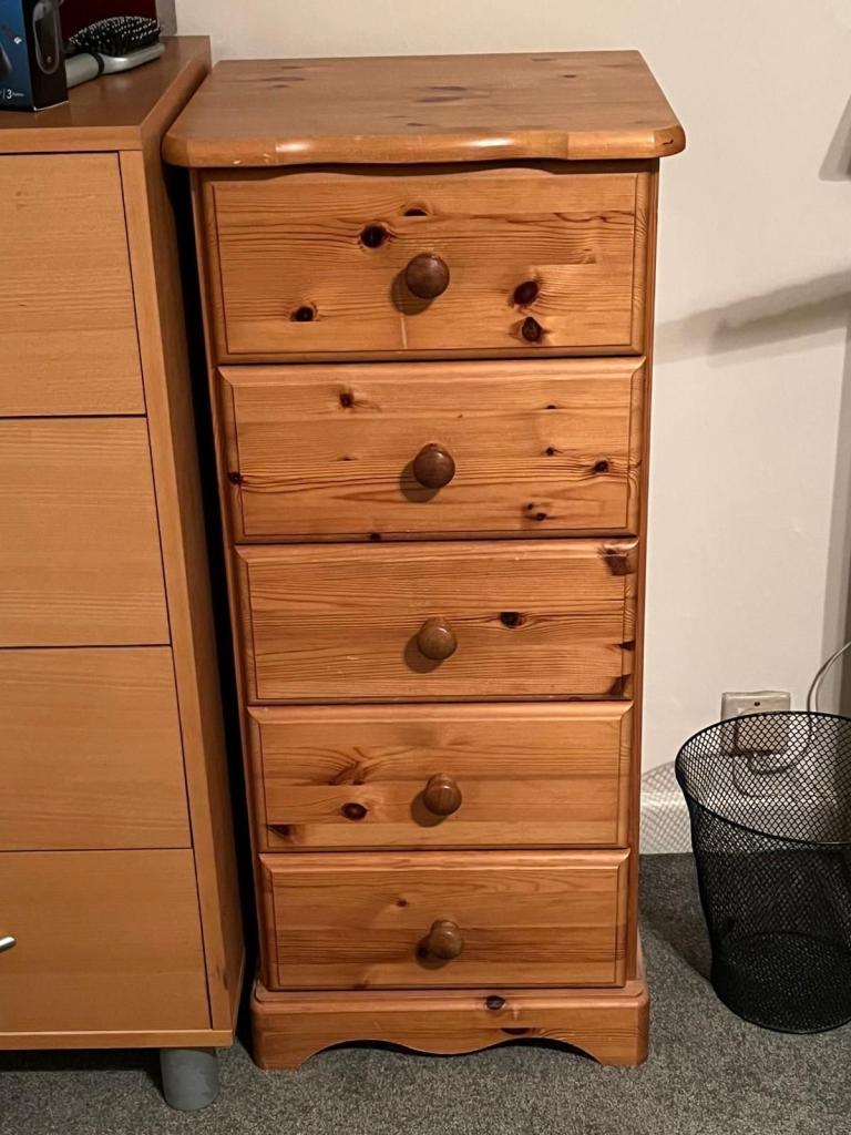 Pine Tallboy Chest of Drawers