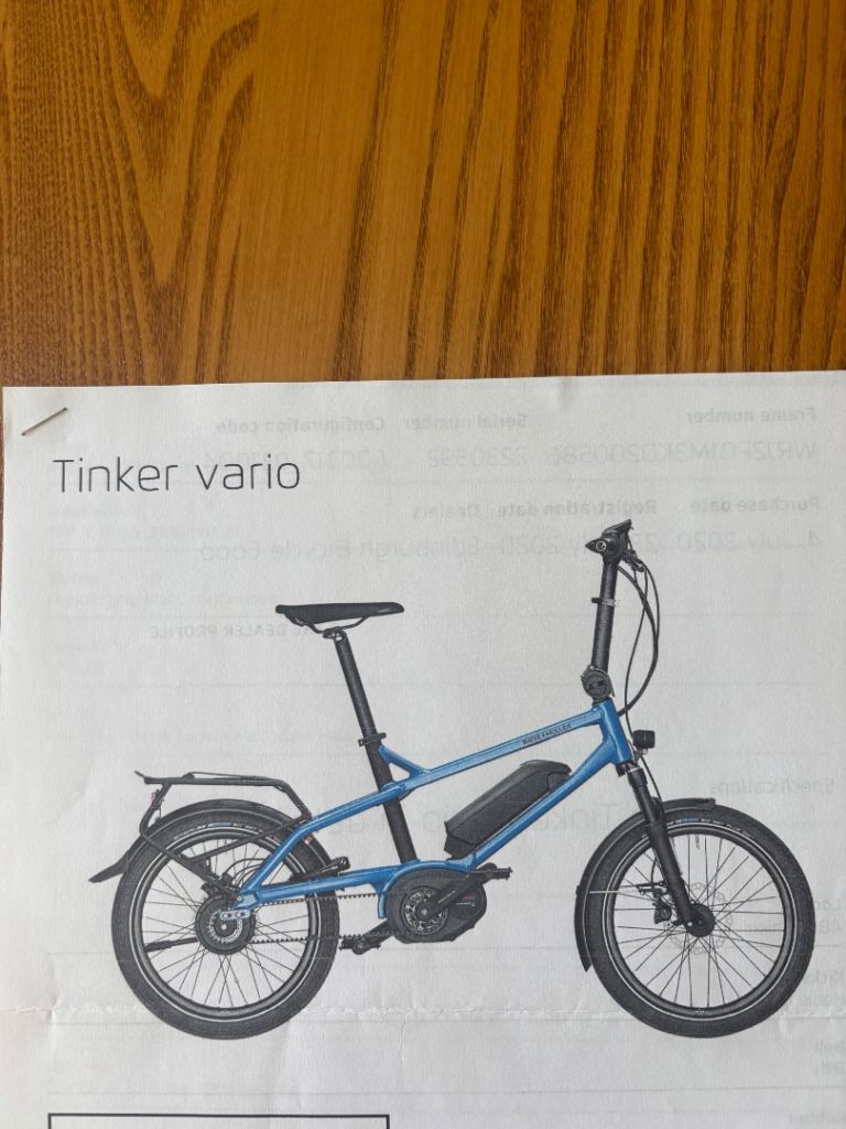Electric Bike hardly used due to age and illness 