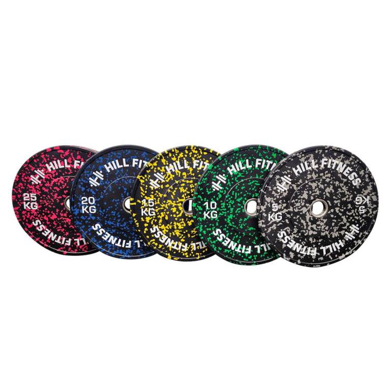 Hill ChromaFlex Bumper Plates 150kg Set - Weights Gym
