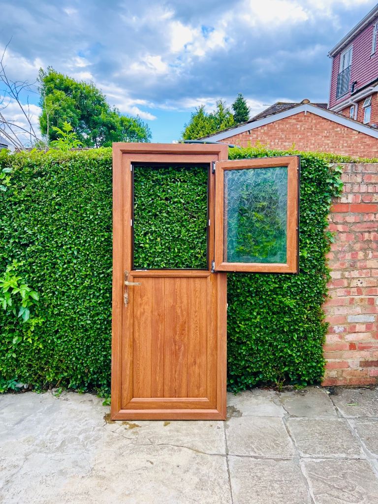 UPVC Door Barn Door Stable Door (84cm x 201cm) Double Glazed Door External Door
