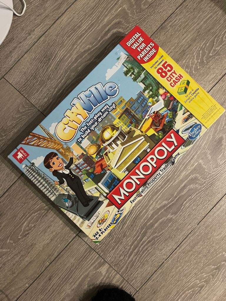 Monopoly Cityville Board Game – Good Condition, Complete
