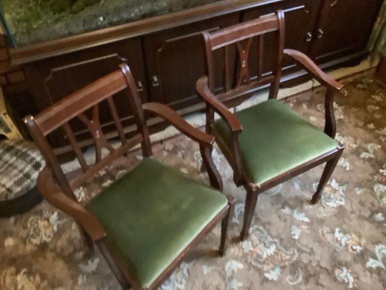 2 Mid Century Dining Chairs
