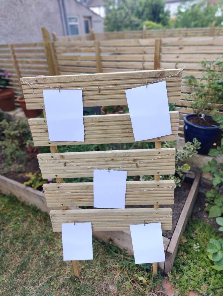 Wedding seating plan sign