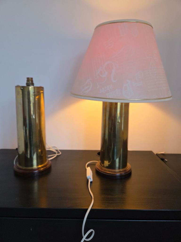 Pair of Brass Table Lamp stands – Good Condition