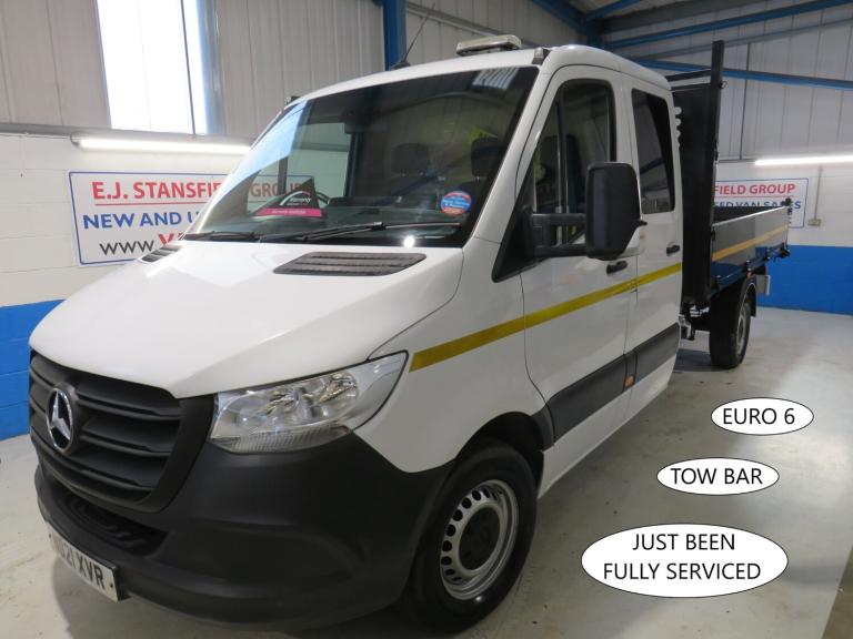 2021 Mercedes-Benz Sprinter 3.5t Crew Cab Tipper Tipper Diesel Manual