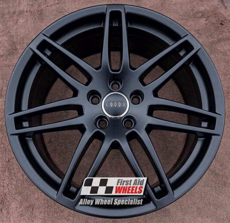 R328BS Swap AUDI A6 C6 4F 4X 19'' GENUINE LE MANS SATIN BLACK ALLOY WHEELS