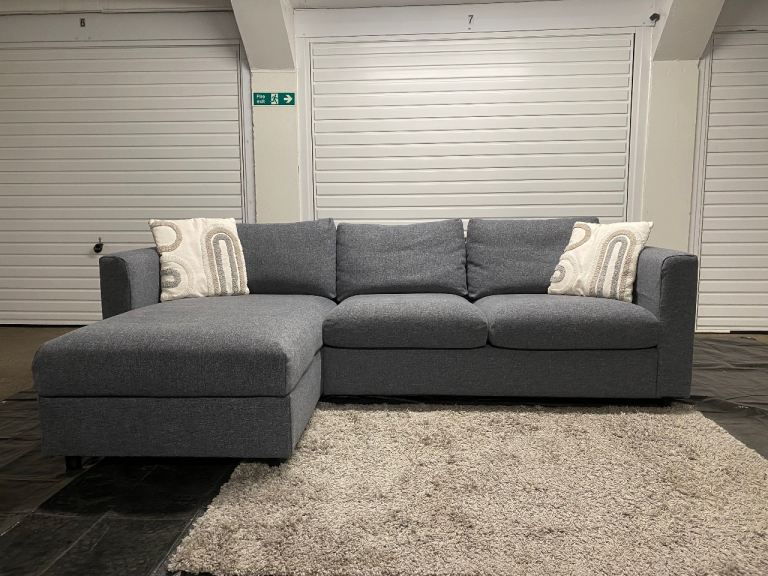 image for IKEA VIMLE GREY CORNER SOFA WITH STORAGE CHAISE – DELIVERY AVAILABLE