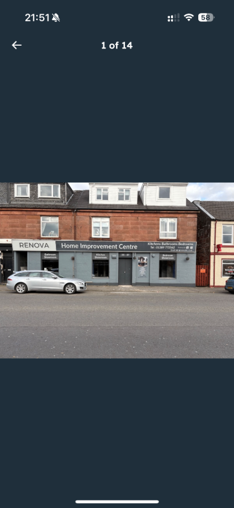 Retail shopwith huge workshop / storage in prime high street position 