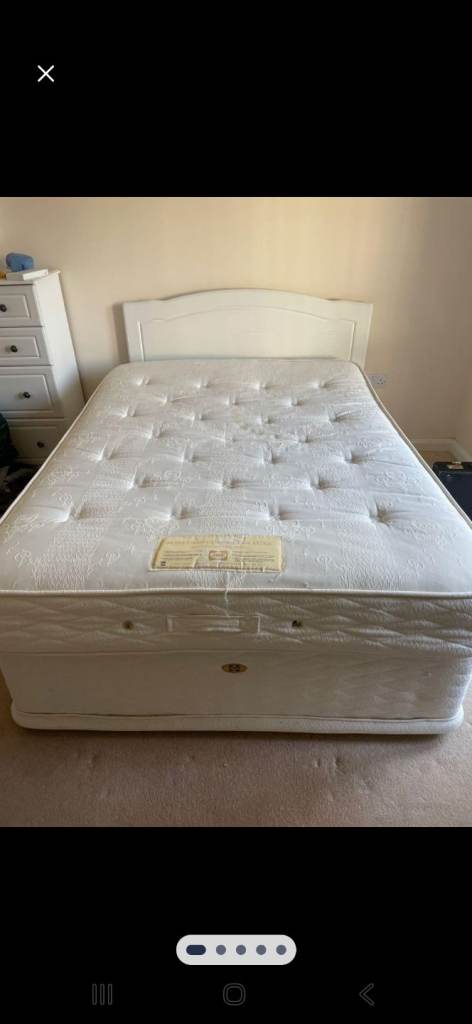 image for Double Divan Bed and Mattress 