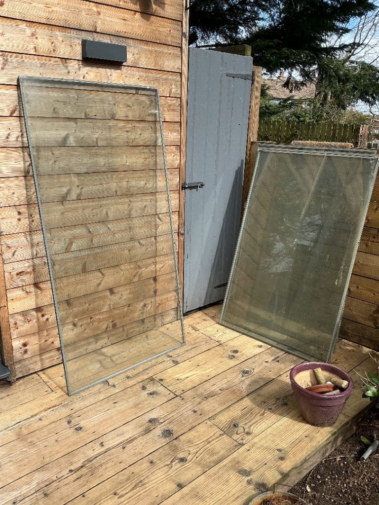 Glass panes double glazed