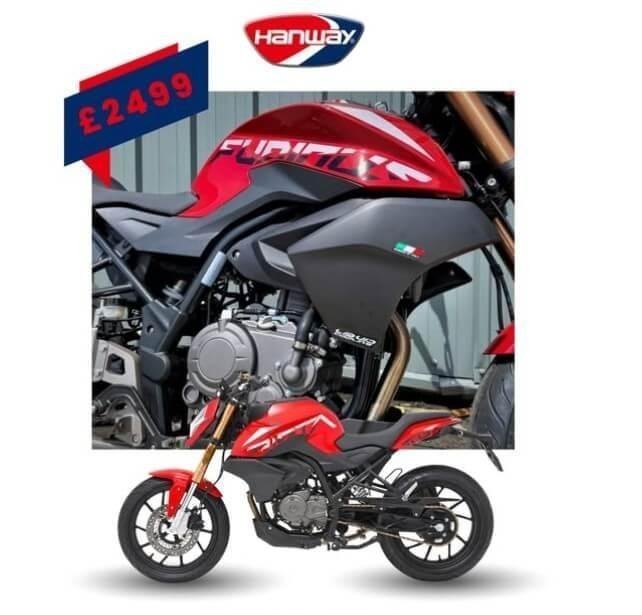 NEW Hanway NK 125cc Furious A1 Learner Legal CBT Sports Commuter Bike Motorcy...