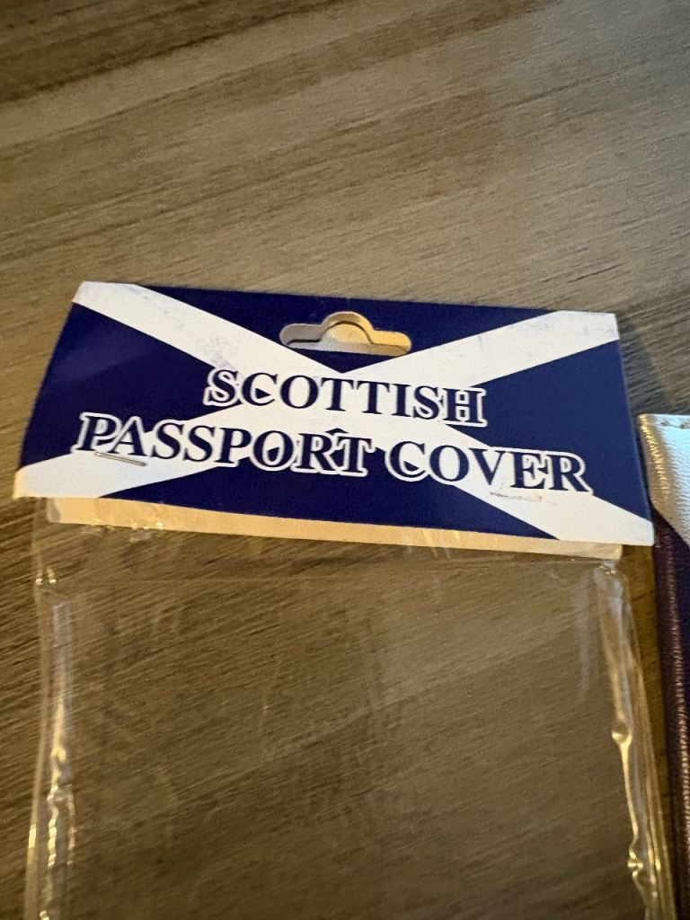 New Scottish Passport Cover – Blue & White Flag Design