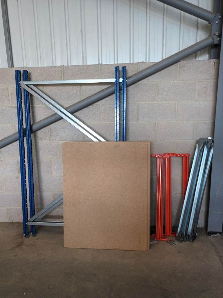 Industrial heavy duty racking bay. 